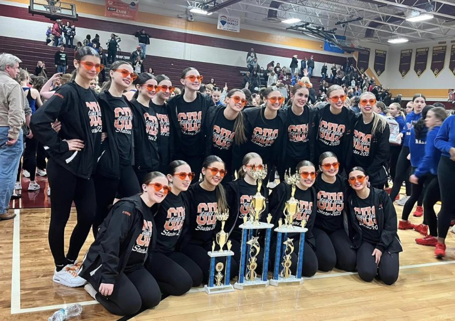 The GHS Dance Team poses with their trophies after the OASSA State Competition