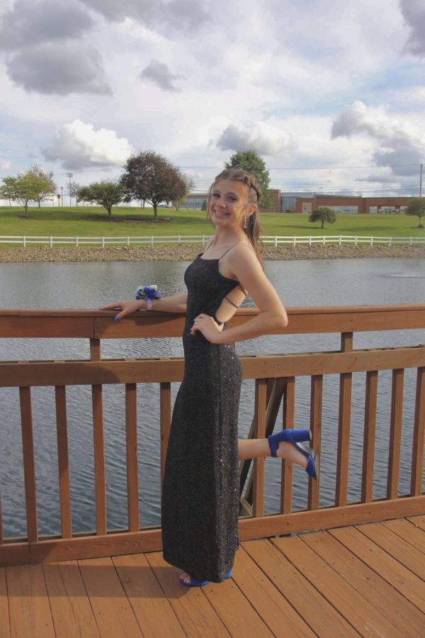 My junior year Homecoming dress, which I thrifted for only &#36;12 at Hartville Thrift Shoppe