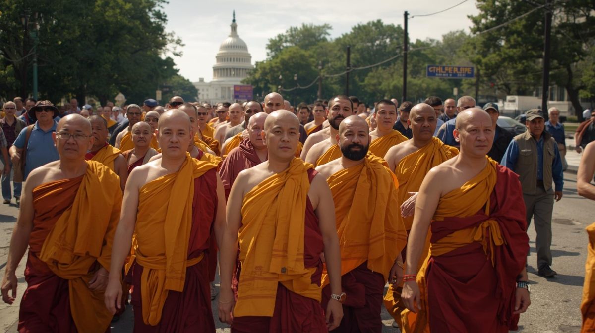 Buddhist Monks walk from Texas to D.C. to Promote Peace to the Nation