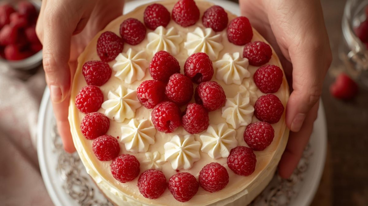 Valentine’s Day Raspberry Cheesecake