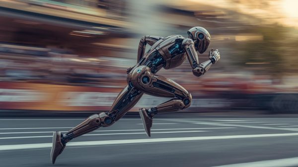 Robot Runs Fastest Half-Marathon Showing the Progression of Robots